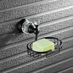 accessoires salle bain laiton noir cristal porte serviettes porte papier porte gobelets vaisselle
