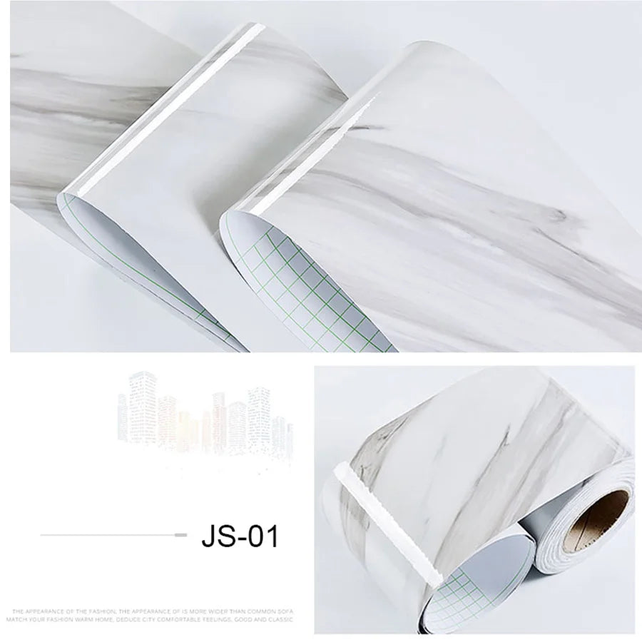 ruban adhésif décoratif marbre moderne noir blanc facile poser imperméable