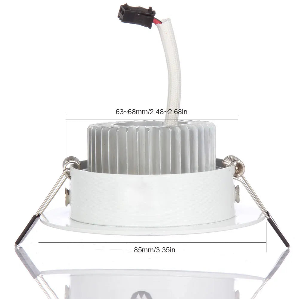 spot led blanc moderne 63 85mm transformateur clips 5w 10w dimmable non