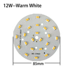plaque led moderne 3w 7w 18w blanc pur blanc chaud diodes smd
