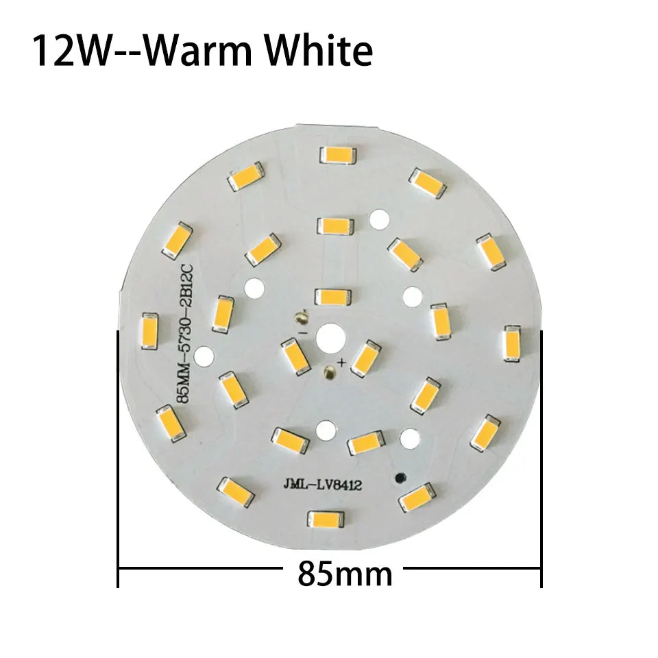 plaque led moderne 3w 7w 18w blanc pur blanc chaud diodes smd