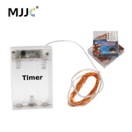 guirlande lumineuse led transparente cuivre 2m 20 ampoules timer noel moderne prática