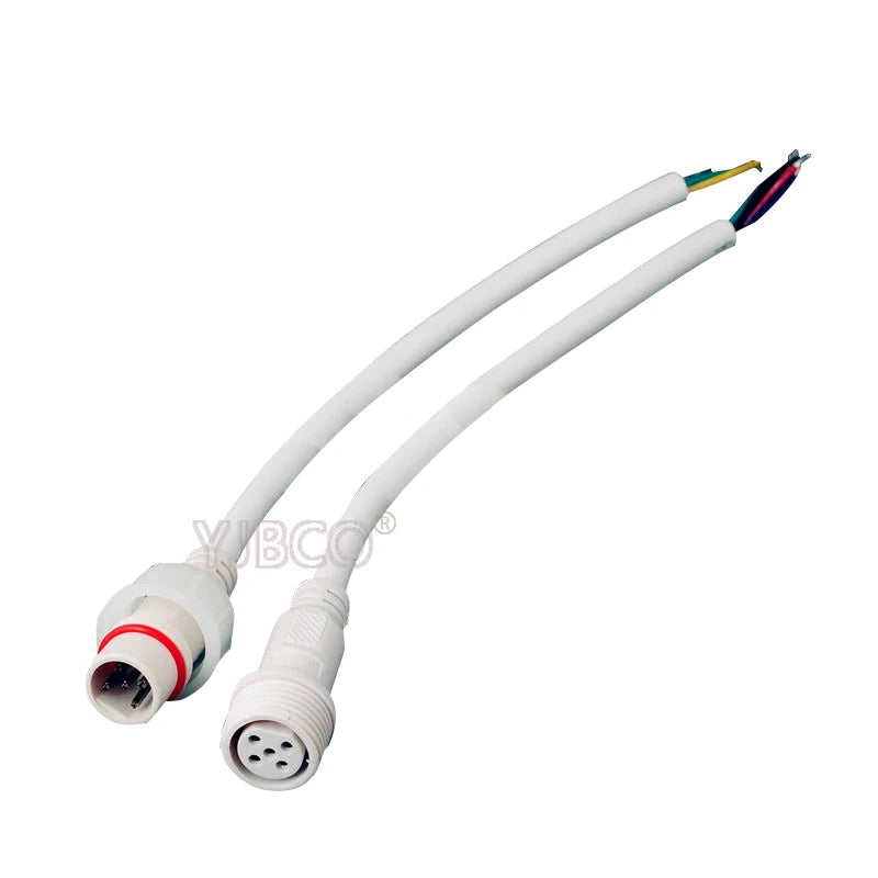 connecteurs electriques led etanches ip67 noir blanc broches adhésifs modernes