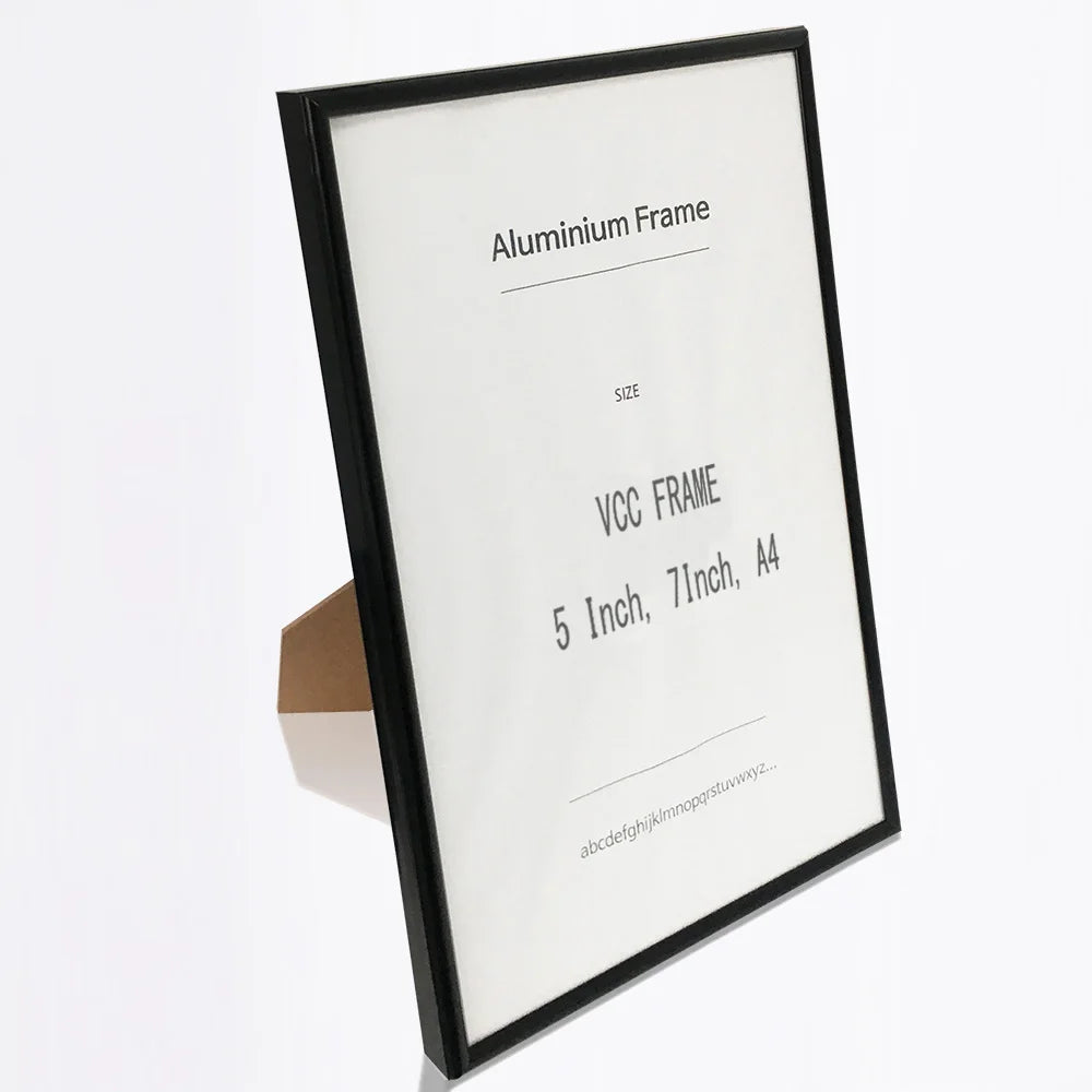 cadre photo moderne or argent noir verre trempé bois support a4 a3 minimalisteintérieur