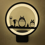 applique murale led silhouettes animales contemporaine minimaliste industrielle fixée mur noire