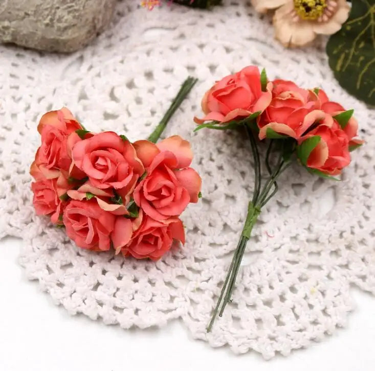 bouquets roses artificielles soie modernes intérieur mariage décoration fête valentin
