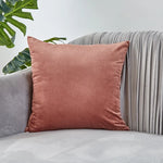 coussin velours carré moderne vert foncé bleu clair blanc opacité simple