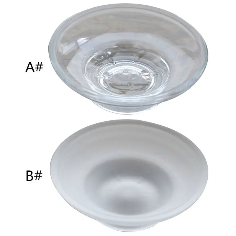 support savon transparent minimaliste adhésif facile nettoyer salle bain moderne élégant simple