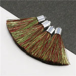 pompons soie couleur variée moderne tissu décoratif rideau vêtement artisanal diy 5cmFRINGES silk tassels