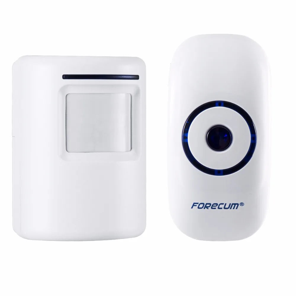sonnette porte sans fil rechargeable blanc moderne batterie inclusion prise courant
