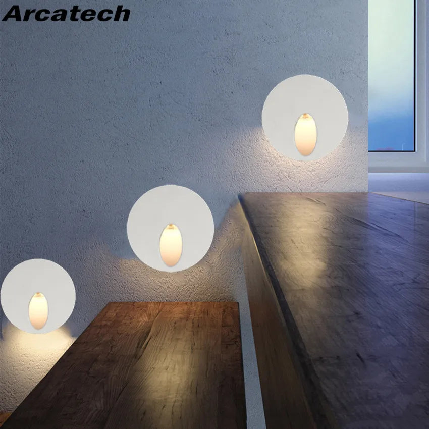 applique murale led moderne adhésive blanc noir or argent rond mat