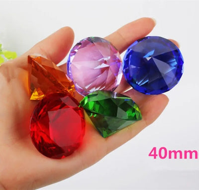Presse-papier diamant en cristal K9 40mm - Vue éclatée