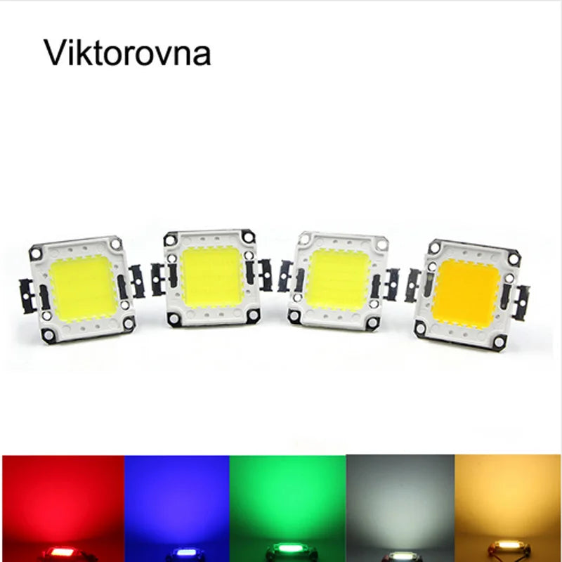 puce led cob haute puissance source lumineuse autocollante cable projecteur lampe rgb