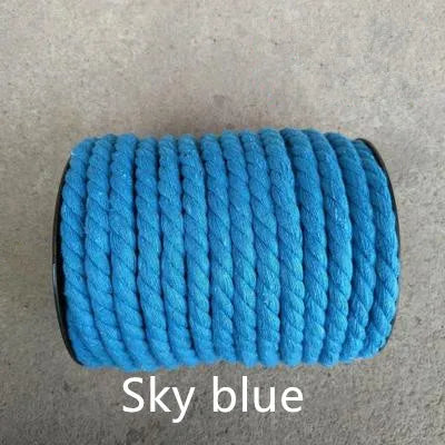 corde coton 12mm 20mètres couleurs multiples tissée durable sac vêtement textile maison