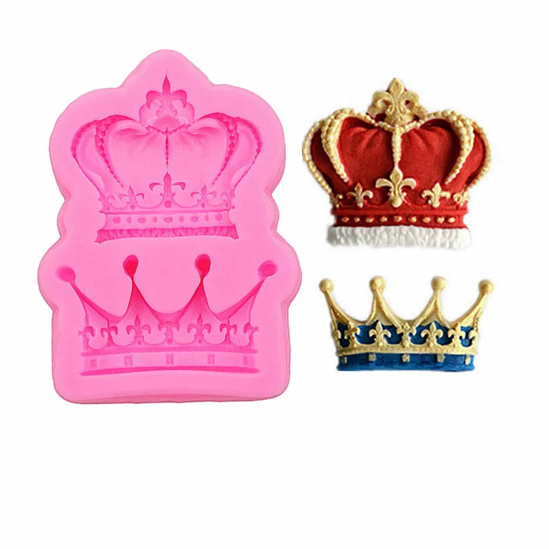 moule silicone fondant couronnes stylisées moderne pâte sucre chocolat decoration rose qualite environnement