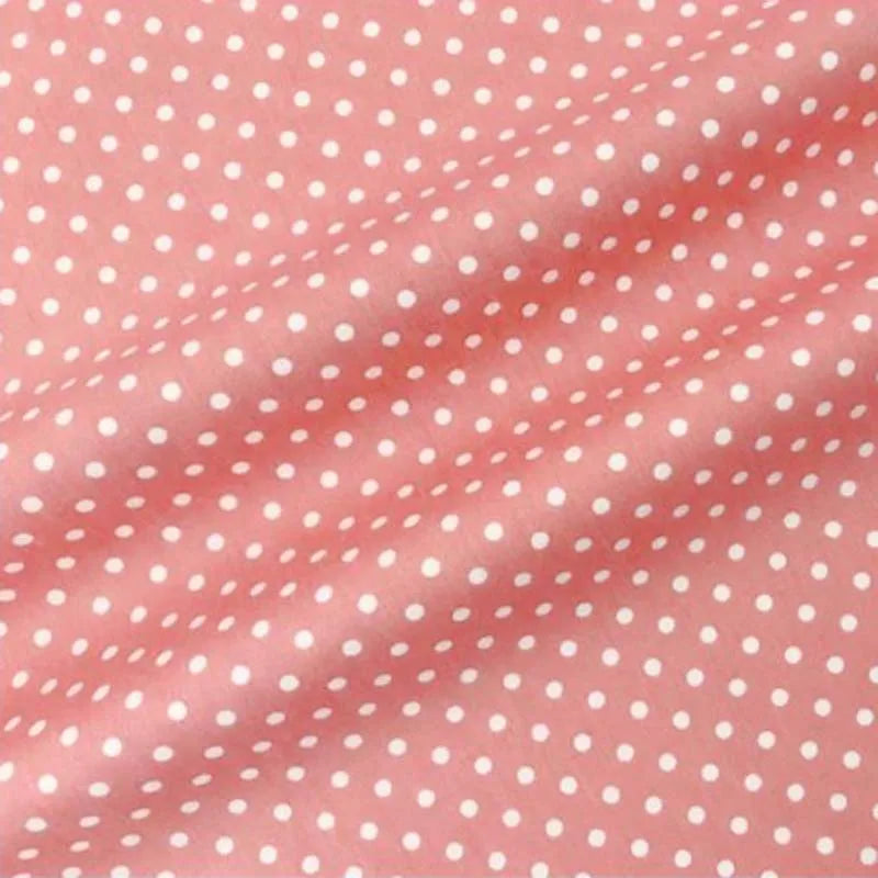 tissu coton imprimé points blancs rose bleu vert classique protection uv décoration maison patchwork