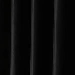rideau douche noir uni moderne étanche 12 crochets salle bain polyester respectueux environnement