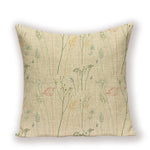 coussins décoratifs vintage fleurs simple beige vert rose bleu 45cm 45cm