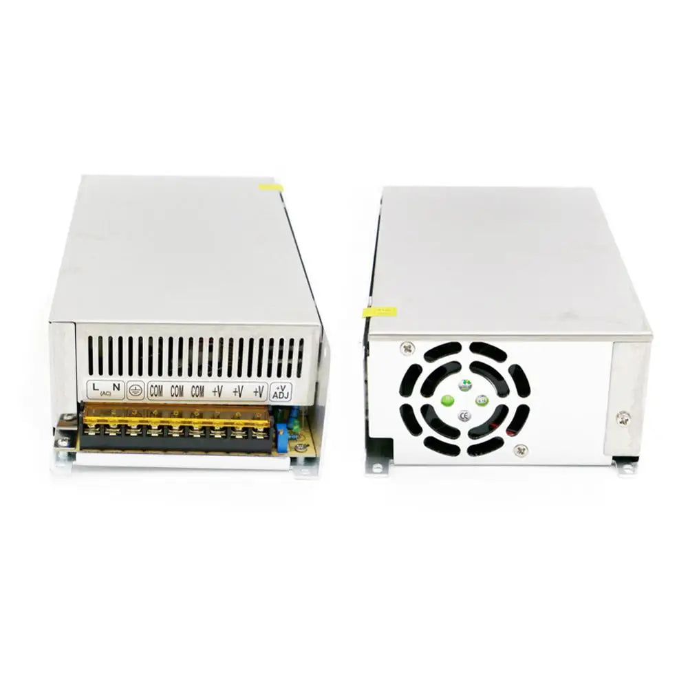 alimentation electrique 24v dc blanc perforations industrielle vis fixations 10a 15a 1a 2a 3a