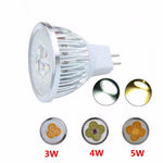 ampoule led 12v mr16 3w 4w 5w argentée grille refroidissement moderne haute puissance
