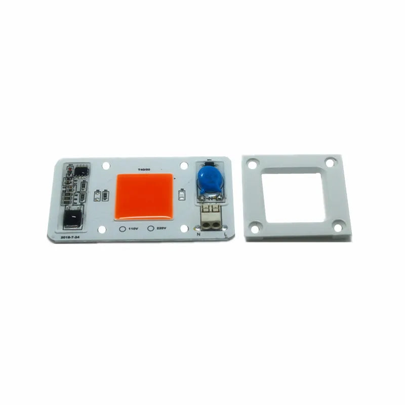 module led cob 50w full spectrum blanc jaune orange bleu moderne interrupteur étanche 6000k