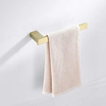 ensemble accessoires salle bain doré nickel moderne porte papier savon porte brosse wc étagerie