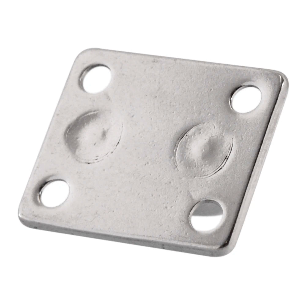 anneaux métalliques industriels supports suspension vis autotaraudeuses plaques carrées acier inoxydable utilitaires