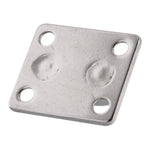 anneaux métalliques industriels supports suspension vis autotaraudeuses plaques carrées acier inoxydable utilitaires