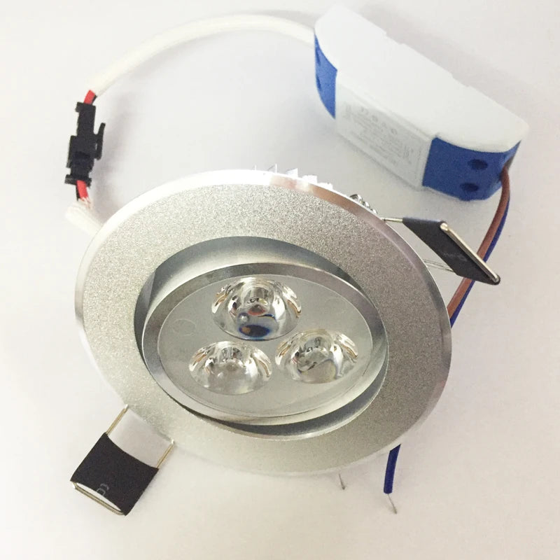 Spot LED argenté moderne connecteur électrique éclairage domestique AC85 265V