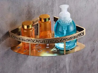 ensemble quincailleries bain bronze ornements floraux classique porte serviettes crochets fixations murales
