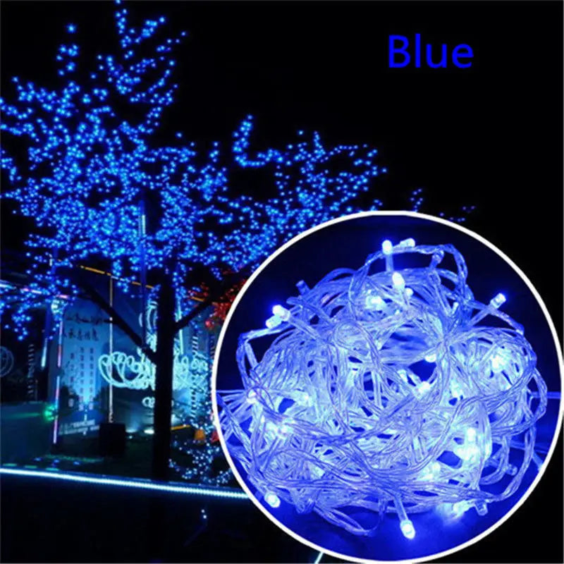 guirlande lumineuse led exterieur decoration noel arbre sapin blanc multicolore chaud epais
