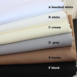 tissu coton blanc gris marron noir uni protection uv respectueux environnement 160cm travaux manuels