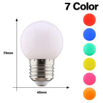 ampoules led couleur rouge vert bleu jaune orange rose blanc opalescent e27 360deg moderne