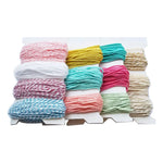 fil coton texturé rayé rouge blanc jaune bleu rose vert clair 1mm 15mm 2mm