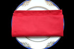 serviettes coton polyester 46x46cm classiques unies orange gris rose blanc marron rouge