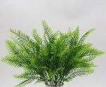 bouquet artificiel eucalyptus herbe verte mariage decoration table fleurs naturel