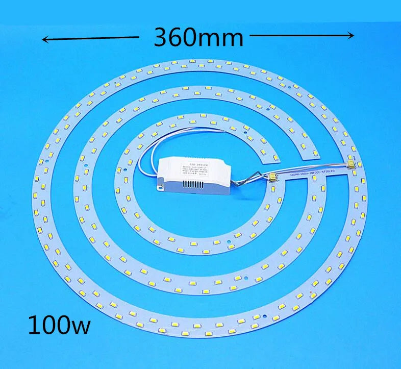 ampoule led plaque circulaire moderne blanc éclairage intérieur salon plafonnier points lumineux transformateur électrique
