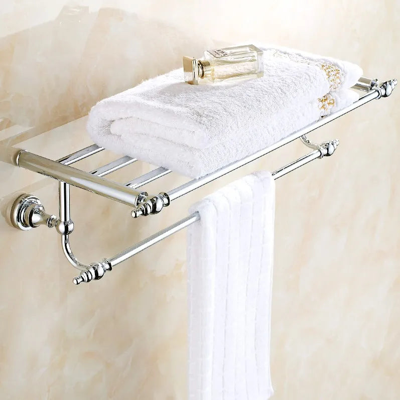 accessoires salle bain chrome classique porte serviettes anneau rangement toilette papier móc manteau support