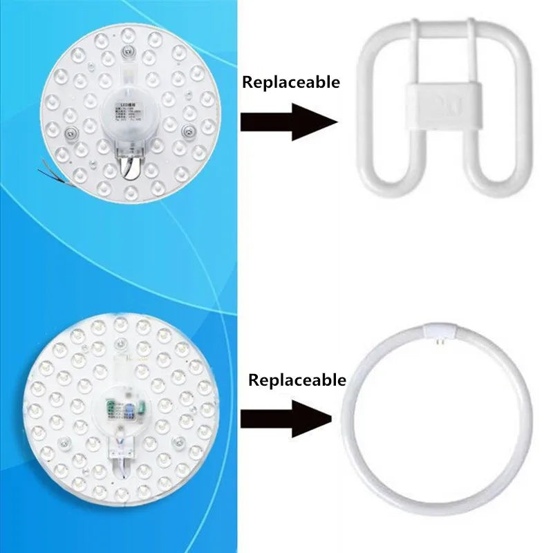 plaque led moderne blanc diodes rond adhésif éclairage quotidien 220v led ceiling lamp board