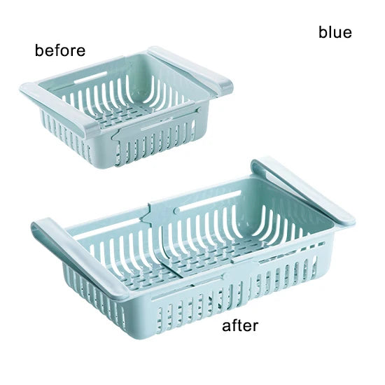 paniers rangement réfrigérateur blanc perforés moderne adhésif pratique kitchen organizer kitchen accessories