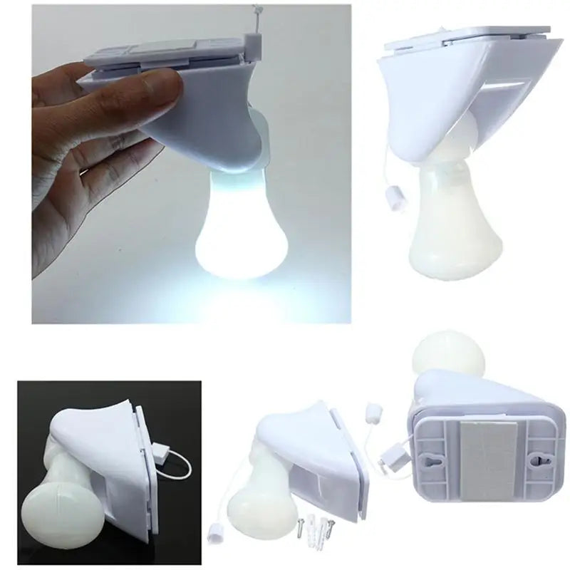 lampe mur adhésive blanche moderne veilleuse led batterie sèche urgence chambre cordon alimentation fixe
