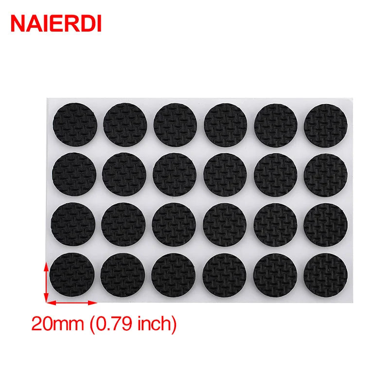protections antidérapantes adhésives pieds meubles noir texturé quadrillage utilitaires tapis patins chaise table