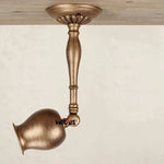 Spot LED bronze texture métallique classique opacité vis fixation ampoule incluse