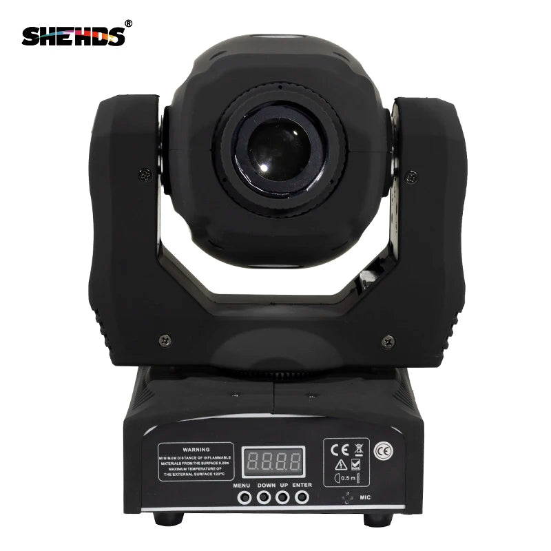 projecteur led noir moderne 60w dmx scènes dj haute luminosité certifications cee fcc rohs