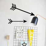 sticker mural minimaliste flèches noires chambre enfant decoration auto adhesive 57cm 19cm