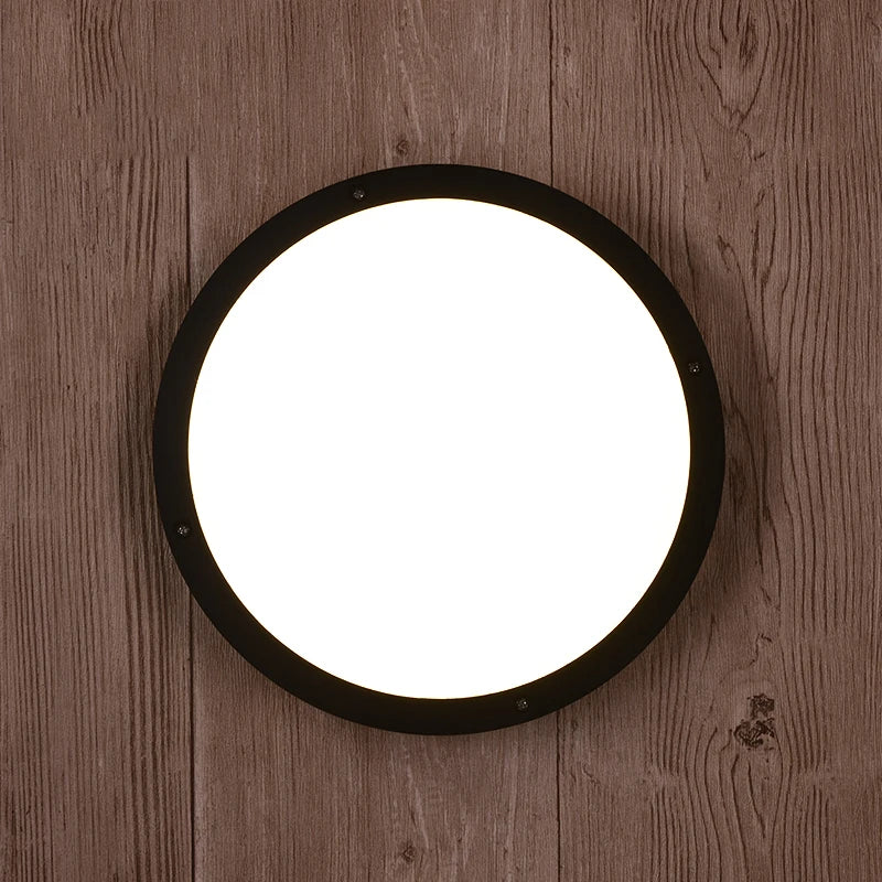 applique murale moderne aluminium noir entrée chambre coucher led étanche