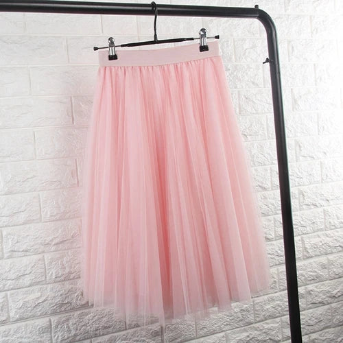 jupe tulle élastique classique femme rose gris noir vert bleu translucide junior printemps été