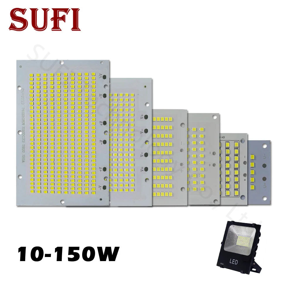 plaque led 100w 50w 30w 20w 10w blanc chaud pur moderne diy jardin aluminium
