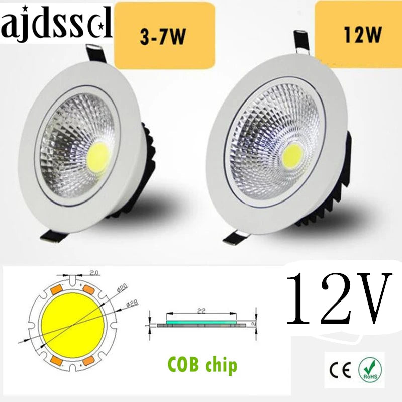 spot led blanc moderne 20x20mm grille points clips 12w 7w 5w 3w 12v