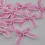 rubans velours nœuds fleurs décoratives couleurs unies polyester blanc rouge vert bleu rose violet